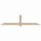 Ekena Millwork Eugene Smooth Timber Gable Bracket, Douglas Fir, 108"W x 27"H x 1 1/2"D x 5 1/2"F, 6/12 Pitch GBW108X27X0206EUG00SDF - alternate 1